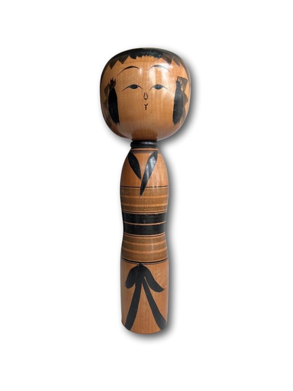 Vintage Very LARGE Traditional Kokeshi Doll Atsujiro Signed Rare
